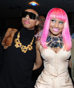 Tyga with fellow label mate Nicki Minaj