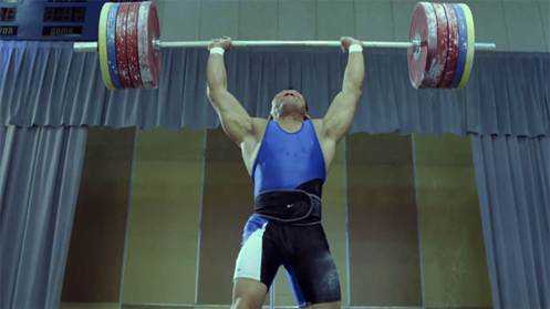 Asian Weightlifter in Nike Commercial 