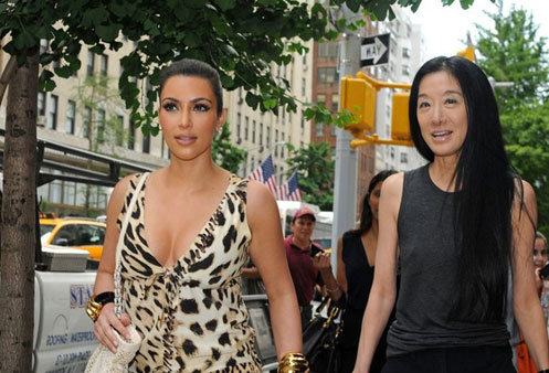 Kim Kardashian out with Vera Wang